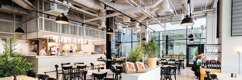 优胜客助力斯德哥尔摩的法国工业风餐厅Usine