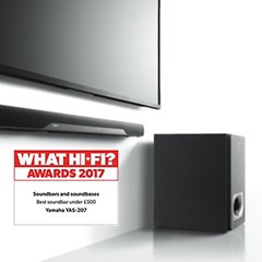 获奖信息：优胜客搭载DTS Virtual:X?技术的新款回音壁YAS-207 荣获What Hi-Fi?五星好评
